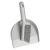 Gray Dust Pan and Brush