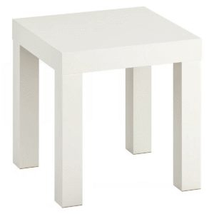 White Side Table Compact